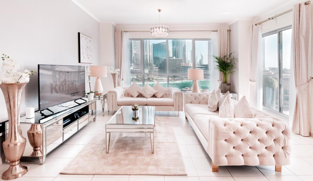 Elite Royal Apartment - Full Burj Khalifa & Fountain View - Brilliant - 2 Bedrooms & 1 Open Bedroom Without Partition Dubai Buitenkant foto